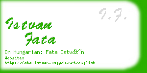 istvan fata business card